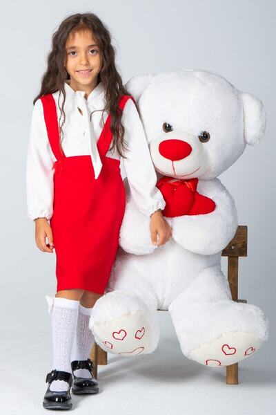 KÜÇÜĞÜM BUTİK Fusta roșie pentru fetiță