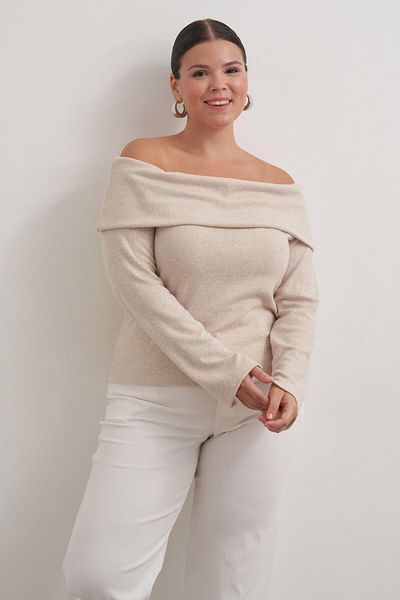 MYLİNE Bluză din tricot cu umeri deschisi