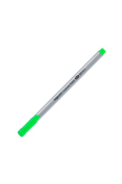 Bigpoint Light Green 0.4 mm Fiber Fineliner Pen - Odorless Water Based and Inked Drawing
