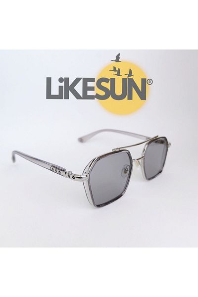 RAPHAEL JR Men's Sunglasses - Metal Frame, Grey-Smoke, Uv400 Protected