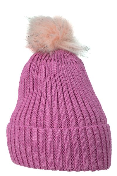 Oppland Women's Winter Thick Pompom Beret Cotton Folded Keep Warm Stretchy Windproof Comfortable