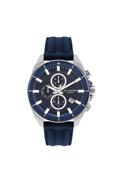 Lee Cooper New Season Men's Watch - Silicone, Blue, Function Calendar
