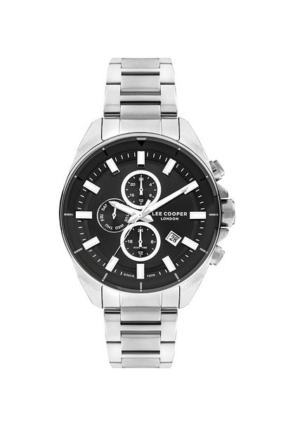 Lee Cooper Men's Watch New Season Silver Inside Black Function with Calendar