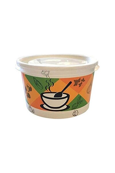 Genel Markalar Karton Çorba Kasesi 25'li (Kapak Dahil)  16 oz