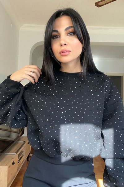 Seda Yalçın Atelier Hanorac negru Stone Crop