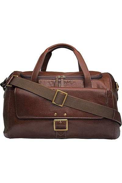 Hidesign VESPUCCI 04 DUFFEL Brown | Premium Leather Travel Bag with Spacious Interior