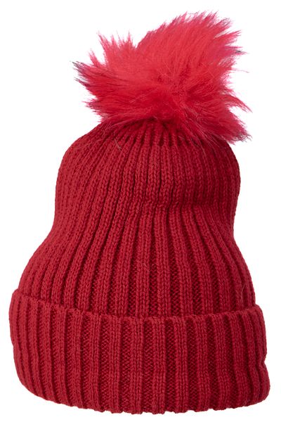 Oppland Women's Winter Thick Pompom Beret Cotton Folded Keep Warm Stretchy Windproof Comfortable