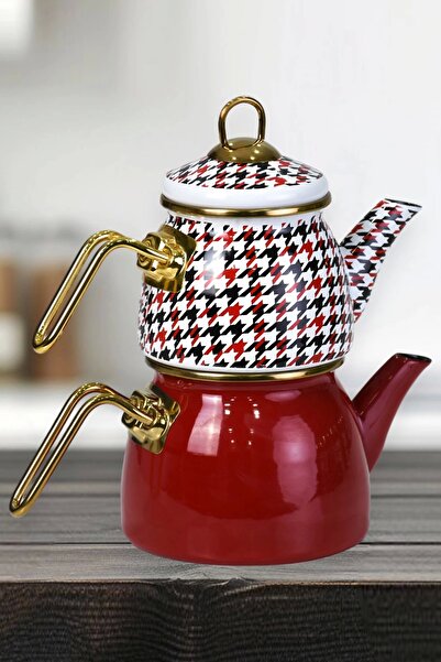 PR HOME Forte Red Mini Model - Enameled Teapot