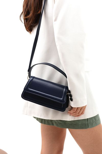 NBİBAGS Geantă de mână, braț și umăr pentru femei Moi Laci, cu design elegant, cu curea reglabilă, L:10 E:21 L:7 cm