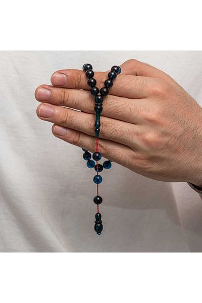 Moka Shopin Mokashopin Round Clamping Amber Rosary