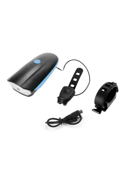 Forte GT 250 Lümen Bisiklet Ön Far 2 In 1 Korna 140 Db Xbyc 6163 Usb Şarjlı