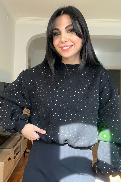 Seda Yalçın Atelier Hanorac negru Stone Crop