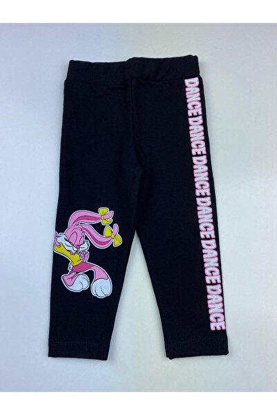 Sparrow Laurel Kız Çocuk Dance Tavşan Baskılı Şardonlu Tayt,İçi Polarlı Tayt