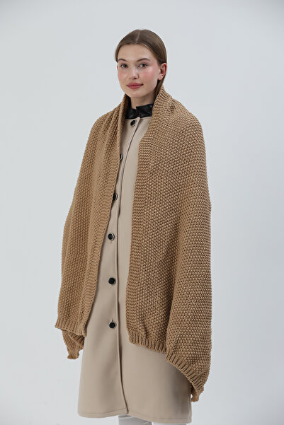 Sheilar Brass Knit Knitwear Shoulder Shawl