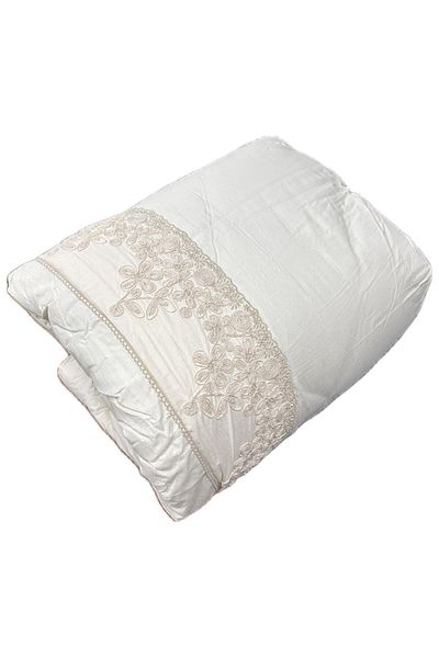 Clasy Selling 100% Cotton Ranforce Single Quilt Osela V2 Cream
