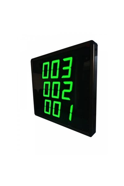 SANEC Üç Satır Fastfood Sıramatik (numaratör) Sistemi (kablosuz - Yeşil)