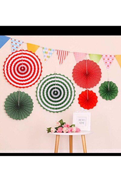 Astaş 6'lı Kağıt Yelpaze Süsü Yılbaşı Süsü