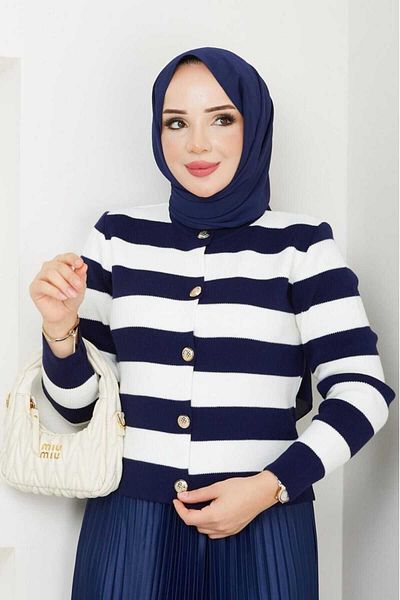 STİLZERAFET CARDIGAN SCURT CU BUTON CU DUNȚI