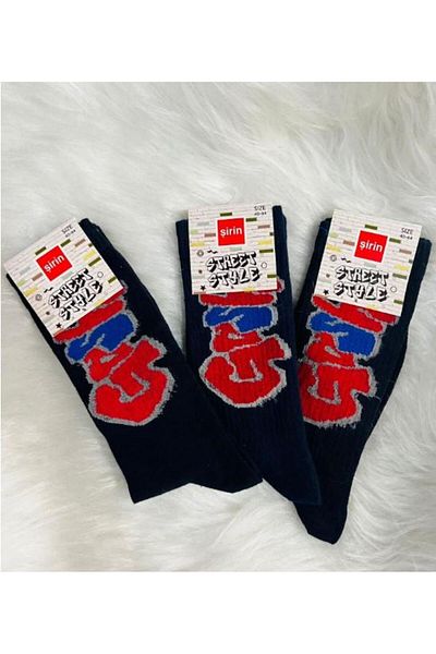 RAPAPA Cute Unisex Stret Style Socks 3-Piece (3 PCS) Socks 3004