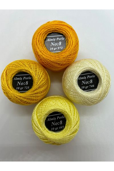 ALMİŞ Almiş Perle Etamin-Cross-Stitch 4 Thread Set (10 Gr-No:8)