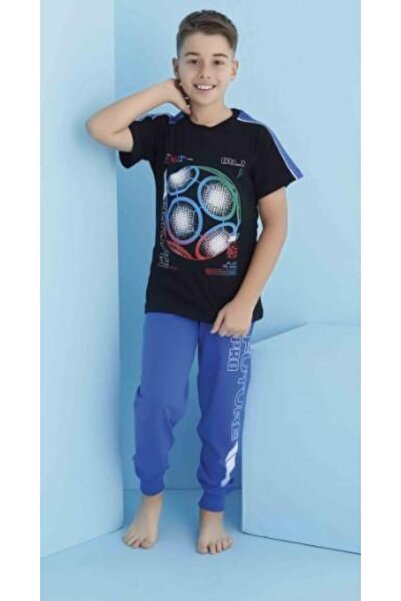 RAPAPA Boy's Future Top Short Sleeve Waiter Pajama Set360404