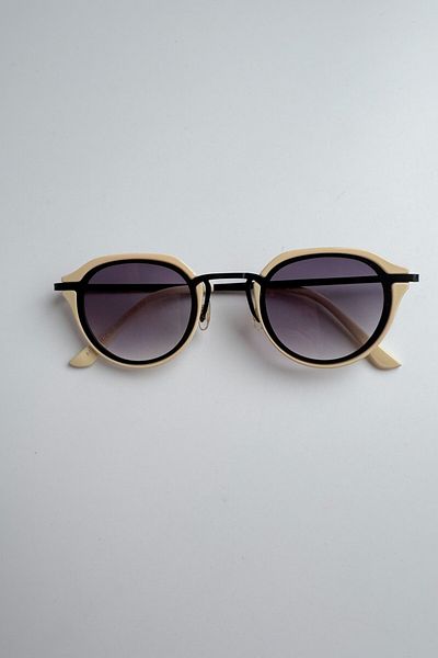 DSN Black Glass Cream Frame - Bold Sunglasses