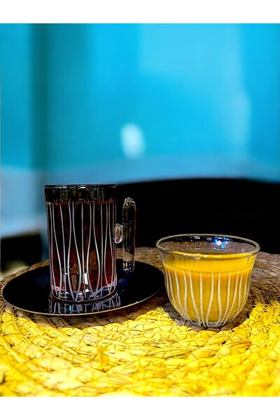 liveisthome طقم فناجين شاي وقهوة مكون من 18 قطعة