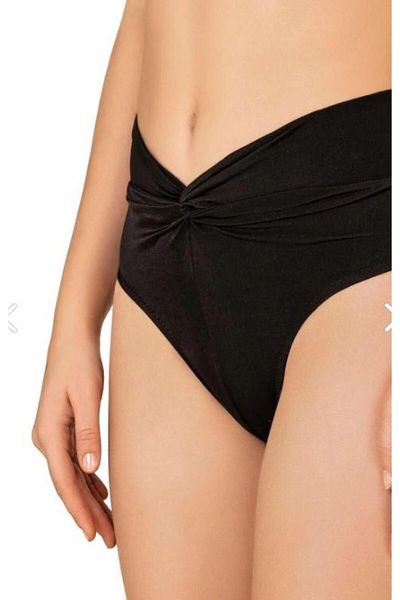 RAPAPA Endeep Women's Knot Detailed Double Breasted Gathering Bikini Set 22335
