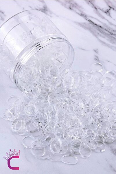 Cinderella Cataramă subțire mică din cauciuc transparent cu pungă de 500 buc ...