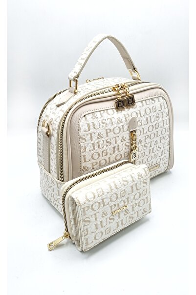 Just Polo JP Justpolo Original Women's Cream 4 Compartment Hand and Shoulder ...