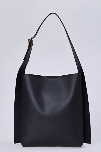 bag&more Geantă neagră Trend pentru femei, geantă simplă, geantă de umăr