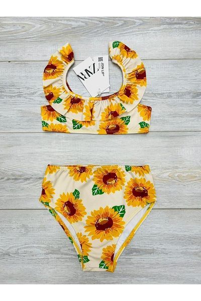 RAPAPA Girl's Double Ruffle Bikini Set - 1602
