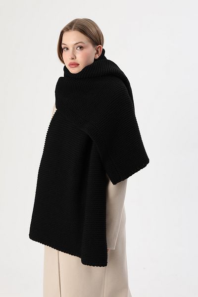 Sheilar Lings Knitted Thick Knitwear Shoulder Shawl