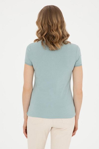 U.S. Polo Assn. Women's Basic Polo Neck T-Shirt 1806733