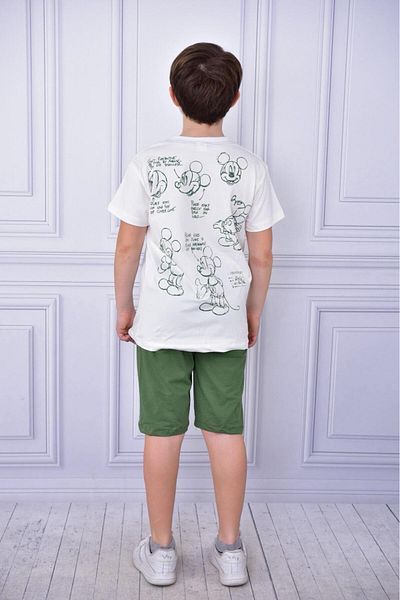 RAPAPA Boy's Cotton Lycra Full Fit Short Sleeve Shorts Set 3004-H