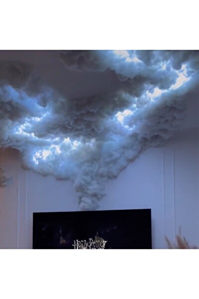 İzgi Concept 500 g Premium Silicone Fiber - for Ceiling Cloud Making, Ultra-Soft and Low Combustion Reaction (4-6 M2)