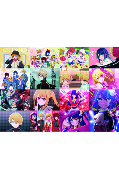 nihonwosekai Oshi no Ko Seçtiğim Yıldız Anime Poster Seti 16 ADET A6 Boy 10x1...
