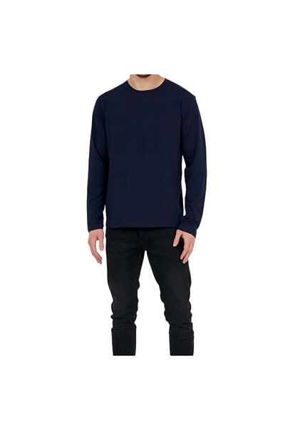 Mikro Tricou de bază Lycra cu mânecă lungă pentru bărbați