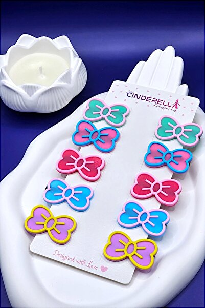 Cinderella 10-dijelni set šarenih kopči za kosu sa dizajnom leptira za devojč...