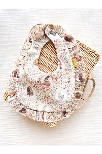 Little Dude Organic Cotton Ruffled Muslin Apron