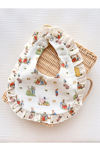 Little Dude Organic Cotton Ruffled Muslin Apron