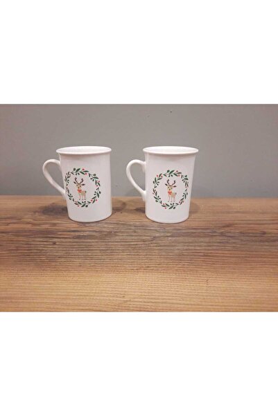 Keramika كوب سيراميك للعام الجديد 2 قطعة 10 سم