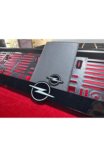 ATTA PAZARLAMA Parlak Pleksi Markalamalı Büyük Logolu Ruhsatlıklı Opel Çift Plakalık