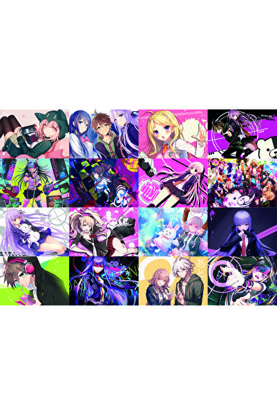 nihonwosekai Danganronpa Anime Poster Seti 16 ADET A6 Boy 10x15 cm