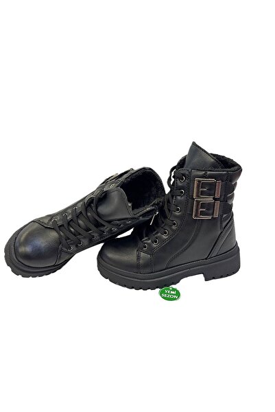 KAFKASLAR AYAKKABI Μοντέλο πόρπης Λεπτομερείς μπότες για κορίτσια