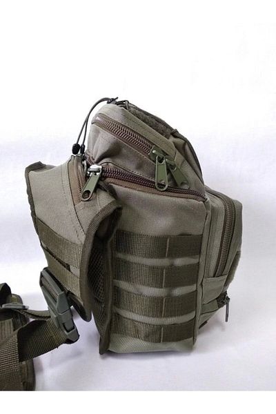 Askerimalzemelerim Strap Sport Crossbody Bag Khaki Color