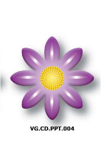 Korinitta 288 Pieces Purple Daisy Decor Chocolate