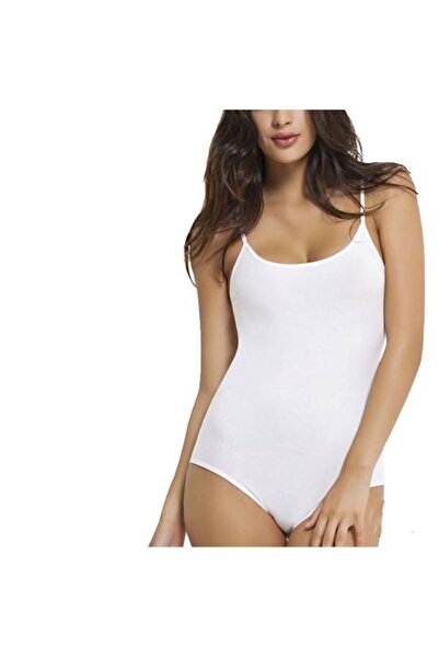 HB TREND Women's Rope Strap Cotton Bodysuit