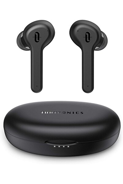 RavPower سماعات أذن لاسلكية Taotronics 53 PRO، مدة تشغيل 36 ساعة، مقاومة للتعرق والماء، 8 أطراف للأذن، أسود