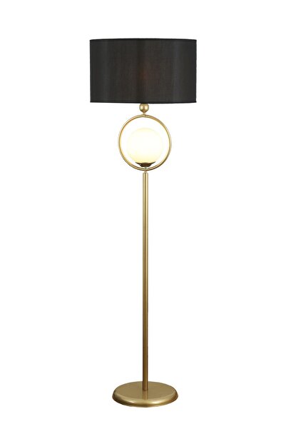 Taşcan Aydınlatma Odin Tekli Eskitme Beyaz Camlı Lambader Siyah Şapka